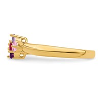 14K Synthetic Family Jewelry Ring view 4