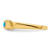 14K Genuine 2 Stone Mother's Ring view 4