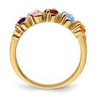 14K Genuine 5 Stone Mother's Ring view 3