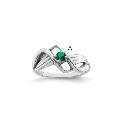 Sterling Silver Rhodium-plated Family Jewelry Mounting