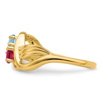 14K Yellow Gold Family Jewelry Ring view 4