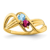 14K Yellow Gold Family Jewelry Ring view 2