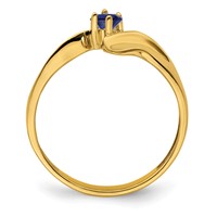 14K Yellow Gold Synthetic Family Jewelry Ring view 3