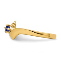 14K Yellow Gold Synthetic Family Jewelry Ring view 4