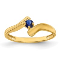 14K Yellow Gold Synthetic Family Jewelry Ring view 2