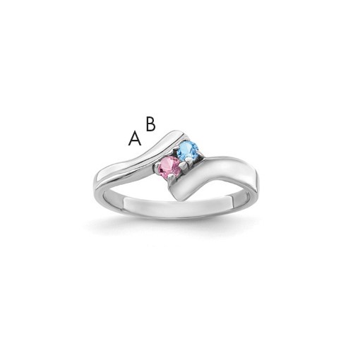 Sterling Silver Rhodium-plated Family Jewelry Mounting
