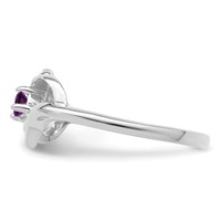 Sterling Silver Rhodium-plated Family Jewelry Ring view 3