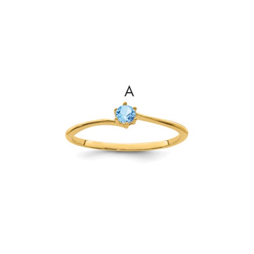 14K Yellow Gold Family Jewelry Ring