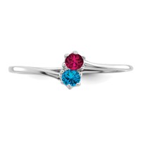 14K White Gold Family Jewelry Ring view 5