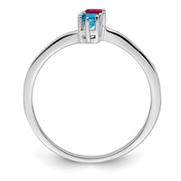14K White Gold Family Jewelry Ring view 2