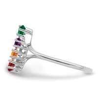 14K White Gold Family Jewelry Ring view 3