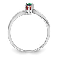 14K White Gold Family Jewelry Ring view 2
