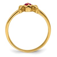 14K Yellow Gold Family Jewelry Ring view 3
