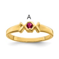 14K Yellow Gold Family Jewelry Ring view 1