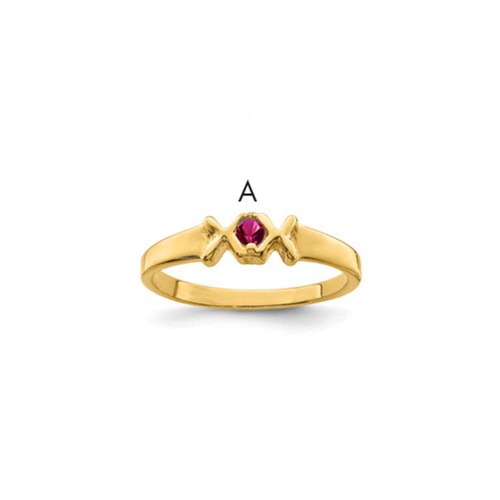 14K Yellow Gold Family Jewelry Ring