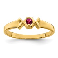 14K Yellow Gold Family Jewelry Ring view 2