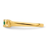 14K Yellow Gold Synthetic Family Jewelry Ring view 4