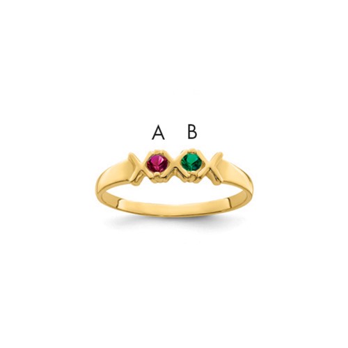 14K Yellow Gold Family Jewelry Ring