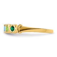 14K Yellow Gold Family Jewelry Ring view 4