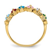 14K Yellow Gold Family Jewelry Ring view 3