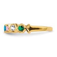 14K Yellow Gold Family Jewelry Ring view 4