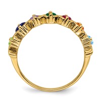 14K Yellow Gold Family Jewelry Ring view 3