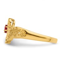 14K Yellow Gold Family Jewelry Ring view 3