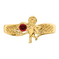 14K Yellow Gold Family Jewelry Ring view 5