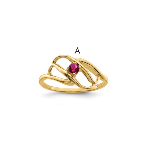 14K Yellow Gold Family Jewelry Ring