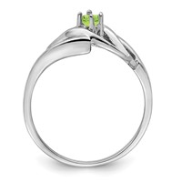 14K White Gold Genuine Family Jewelry Ring view 2