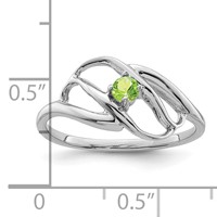 14K White Gold Genuine Family Jewelry Ring view 4