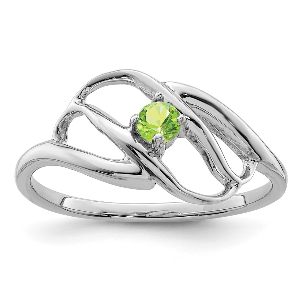 14K White Gold Genuine Family Jewelry Ring