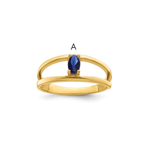 14K Yellow Gold Family Jewelry Ring