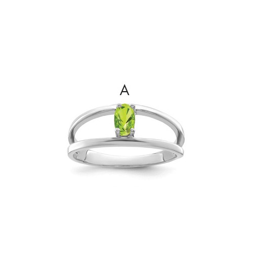 Sterling Silver Rhodium-plated Family Jewelry Mounting