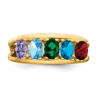 14K Yellow Gold Family Jewelry Ring view 5