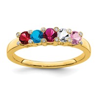 14K Family Jewelry Diamond Semi-Set Ring view 2