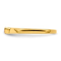 14K Yellow Gold Family Jewelry Diamond Semi-Set Ring view 4