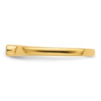 14K Yellow Gold Family Jewelry Diamond Semi-Set Ring view 4