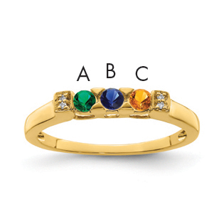 14K Family Jewelry Diamond Semi-Set Ring (XMR35/3)