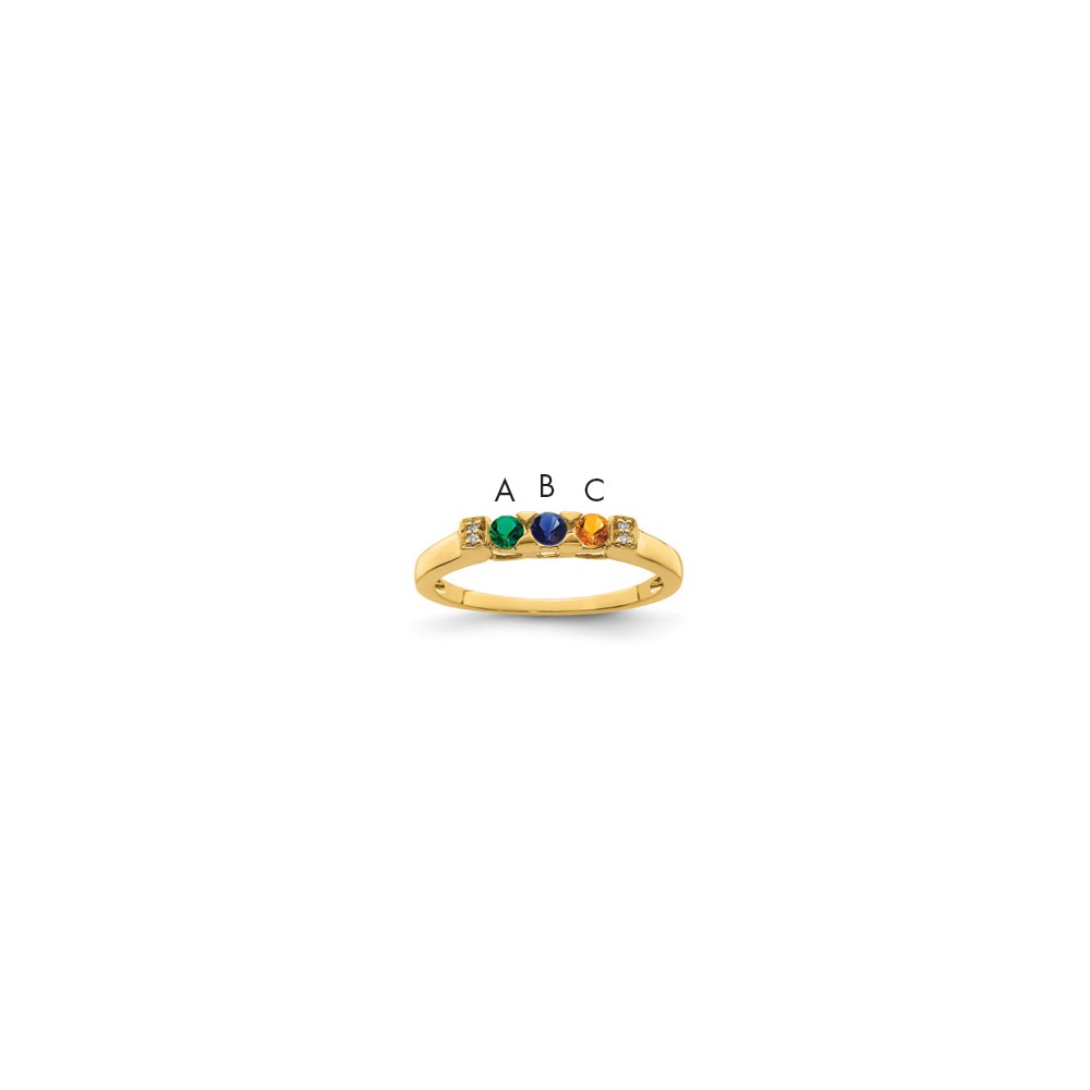 14K Family Jewelry Diamond Semi-Set Ring (XMR35/3)