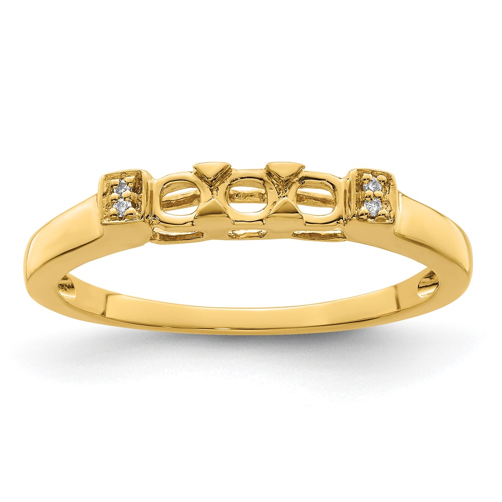 14K Family Jewelry Diamond Semi-Set Ring (XMR35/3)