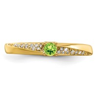 14K Yellow Gold Family Jewelry Diamond Semi-Set Ring view 5