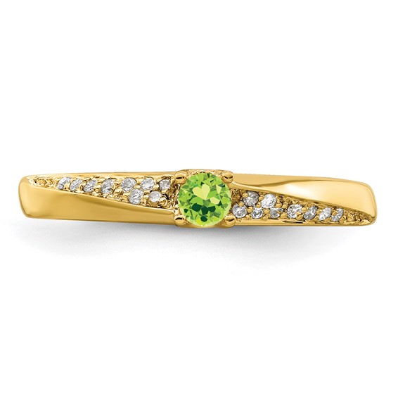 Family Jewelry Birthstone & Diamond Ring  