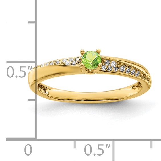 Family Jewelry Birthstone & Diamond Ring  