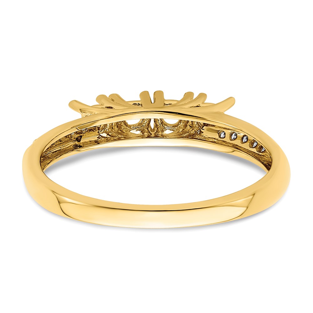 14KY Family Jewelry Diamond Semi-Set Ring (XMR36/4)