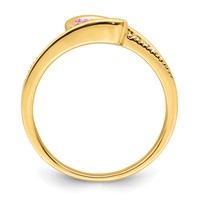 14K Family Jewelry Diamond Semi-Set Ring view 3
