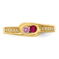 14K Family Jewelry Diamond Semi-Set Ring view 5