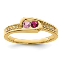14K Family Jewelry Diamond Semi-Set Ring view 2