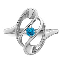 14K White Gold Family Jewelry Ring view 5