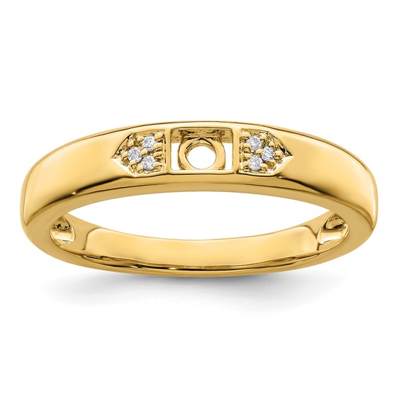 Birthstone and Diamond Mother's Ring